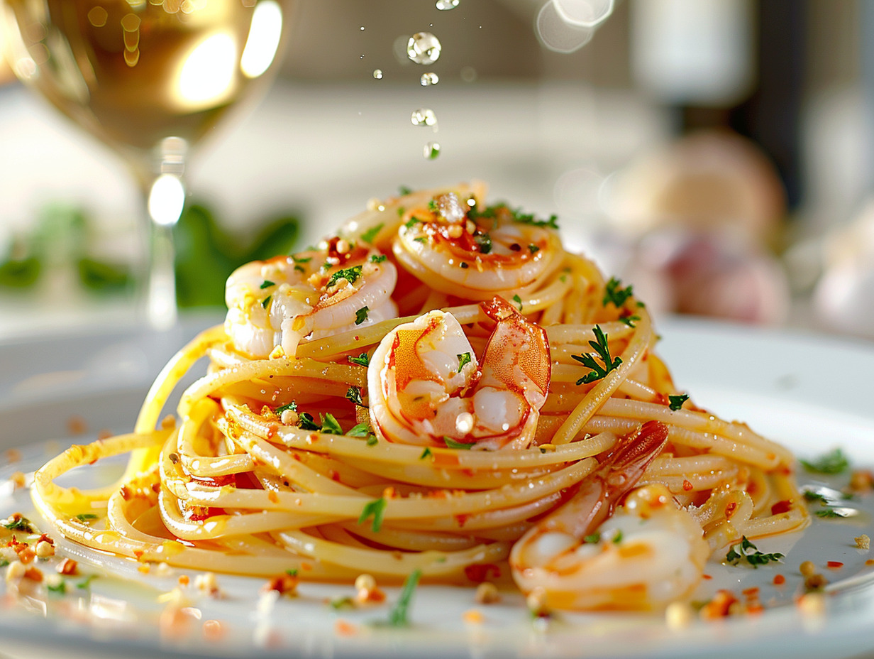 spaghettis fruits de mer